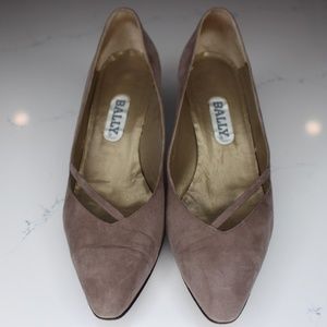 Bally Suede Vintage Short Heels